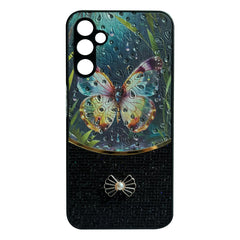 Sparkle Glitter Bling Phone Case in Black With Colorful Cover For Galaxy A14 - Heavy Duty & Reliable | CELL DEMAND Official