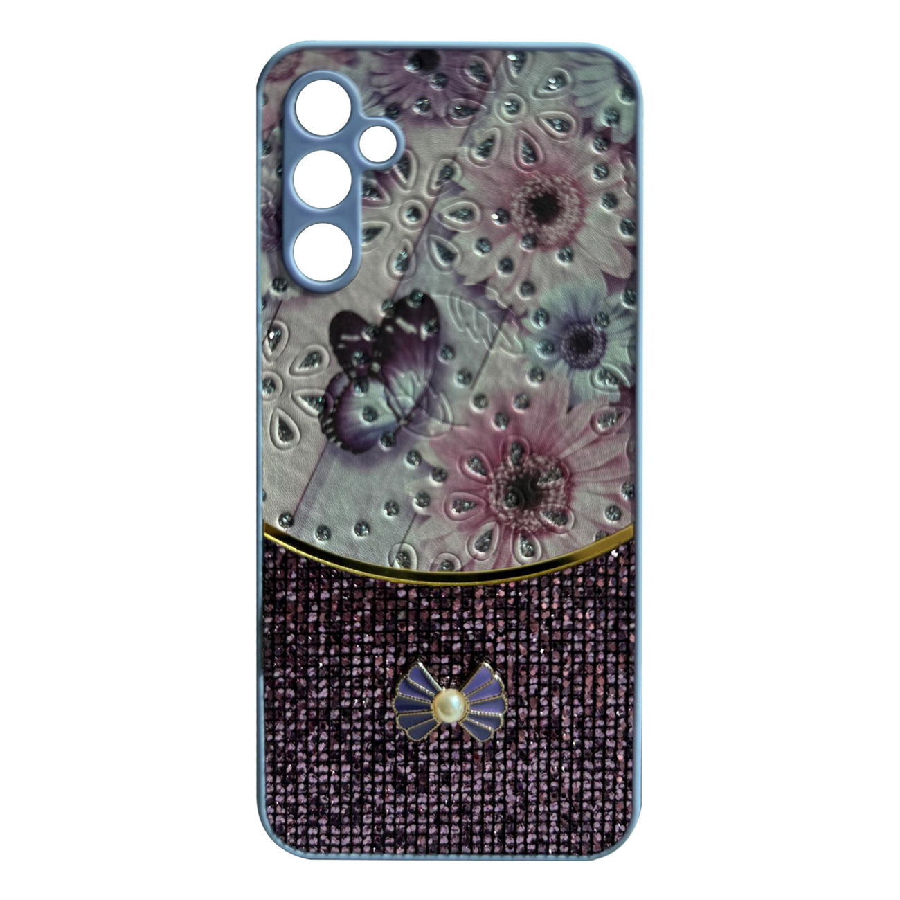 Sparkle Glitter Bling Phone Case in Purple With Colorful Cover For Galaxy A35 - Durable & Reliable | CELL DEMAND Official