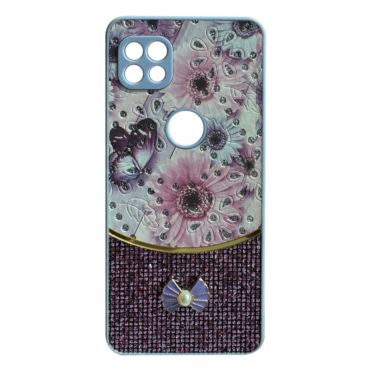 Sparkle Glitter Bling Phone Case in Purple With Colorful Cover For Galaxy S24FE - Shockproof & Reliable | CELL DEMAND Official