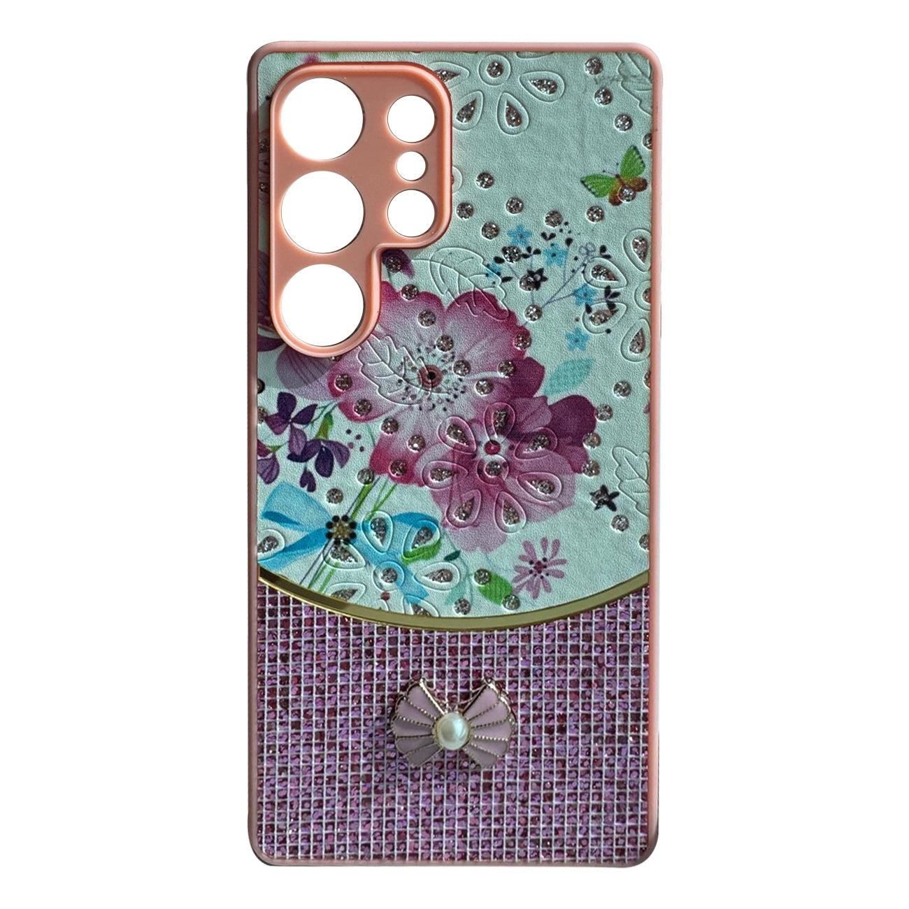 Sparkle Glitter Bling Phone Case in Pink With Colorful Cover For Galaxy S25 Ultra - Ultra-Slim & Reliable | CELL DEMAND Official