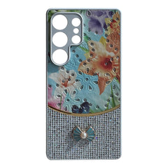 Sparkle Glitter Bling Phone Case in White With Colorful Cover For Galaxy S25 Ultra - Shockproof & Reliable | CELL DEMAND Official