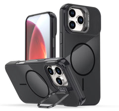 IPHONE 17 Compatible Built-in Stash Stand, Shockproof, Sturdy, Compatible with MagSafe Protection Stylish Cover, Compatible with IPHONE 17 , PC76-IPH17BK - Premium Protection by CELL DEMAND