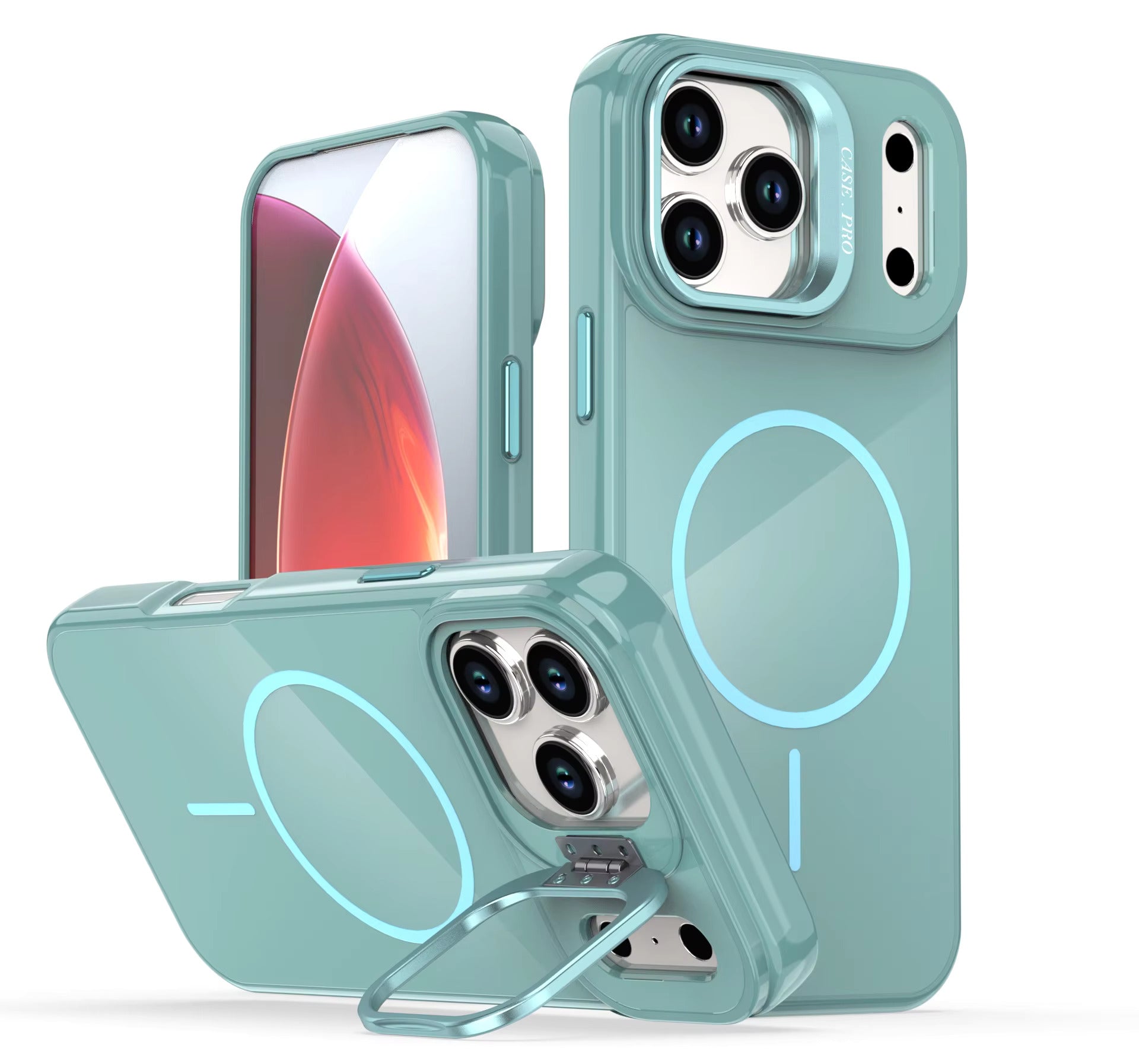 IPHONE 17 PRO Compatible Built-in Stash Stand, Shockproof, Sturdy, Compatible with MagSafe Protection Stylish Cover, Compatible with IPHONE 17 PRO MAX, PC76-IPH17MAXNV - Durable Protection by CELL DEMAND