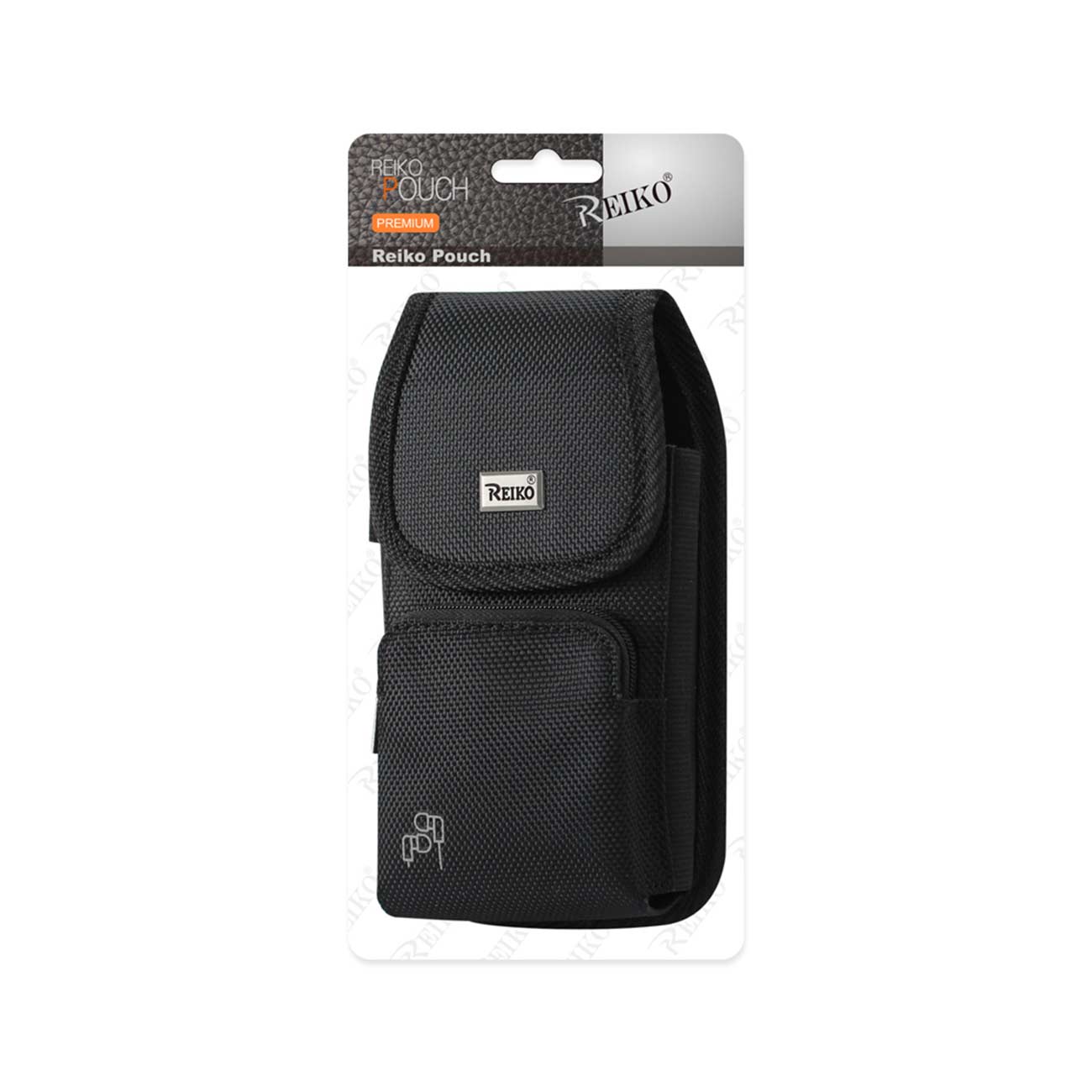 Vertical Rugged Pouch With Velcro And Belt Clip In Black (6.1 X 3.2 X0.7 Inches) - Heavy Duty & Reliable | CELL DEMAND Official