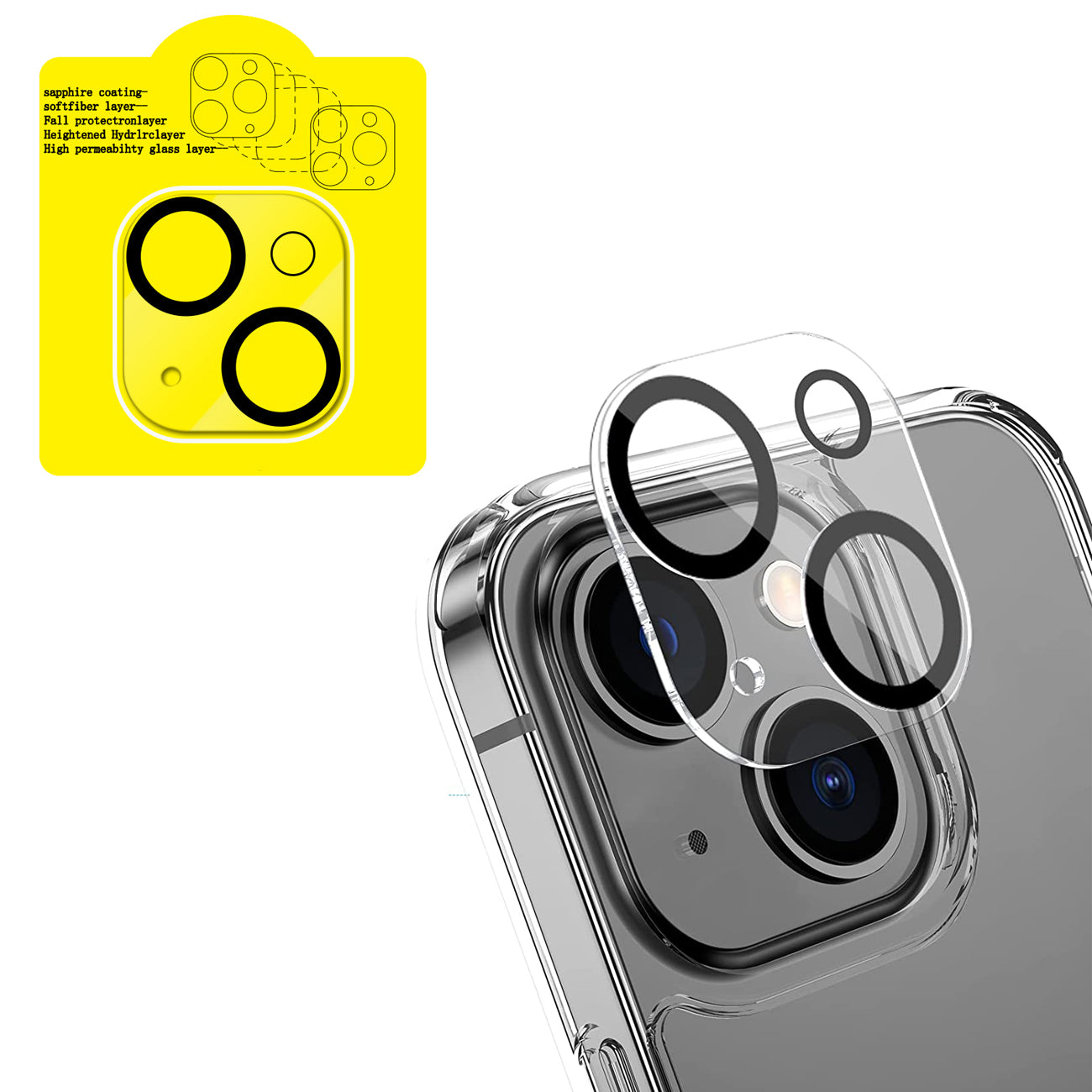 iPhone 16 Compatible Clear Camera Protector for iPhone 16/16 PLUS - Heavy Duty Protection by CELL DEMAND