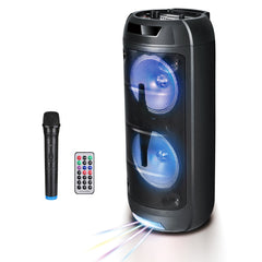 8" Speaker with Charger Line, Wireless Mic and Remote (LT-2806XBT) - Shockproof & Reliable | CELL DEMAND Official