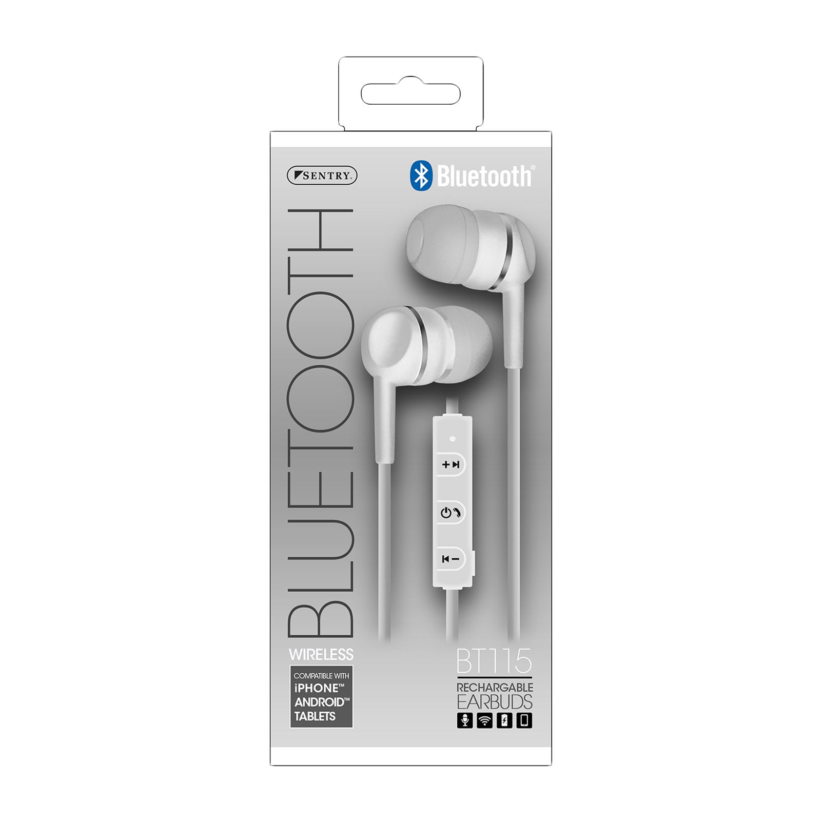 Bluetooth Stereo Earbuds In Gray - Crystal Clear & Reliable | CELL DEMAND Official