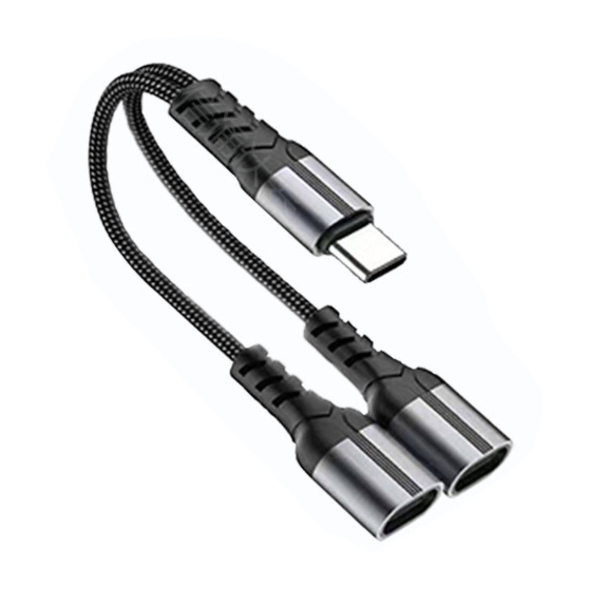 iPhone 17 Compatible USB C Splitter 1 in 2 Out HiFi Audio Adapter, Dual USB C Headphone and Charger Adapter Support PD Charging Port, Compatible with iPhone 17/16/15 Series, Galaxy S25/S24/S23 and More - Shockproof Protection by CELL DEMAND