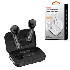 TWS Wireless Earbuds with Charging Case Macaron Finishing In Black (BT-A57BK) - Heavy Duty & Reliable | CELL DEMAND Official