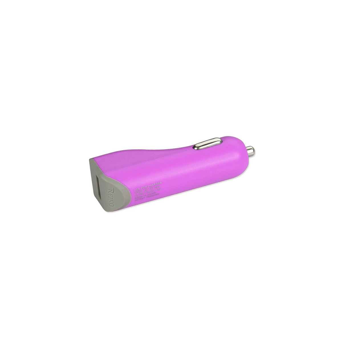 MICRO USB CAR CHARGER WITH DATA USB CABLE IN PURPLE - Ultra-Slim & Reliable | CELL DEMAND Official