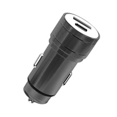 Power Delivery Dual Ports of USB and Type-CCar Charger/ Adapter In Black (12pcs) - Shockproof & Reliable | CELL DEMAND Official