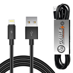 6 FT PVC Material 8PIN USB 2.0 Data Cable In BLACK in simple packaging-DC27A-6FT8PBK - Premium & Reliable | CELL DEMAND Official