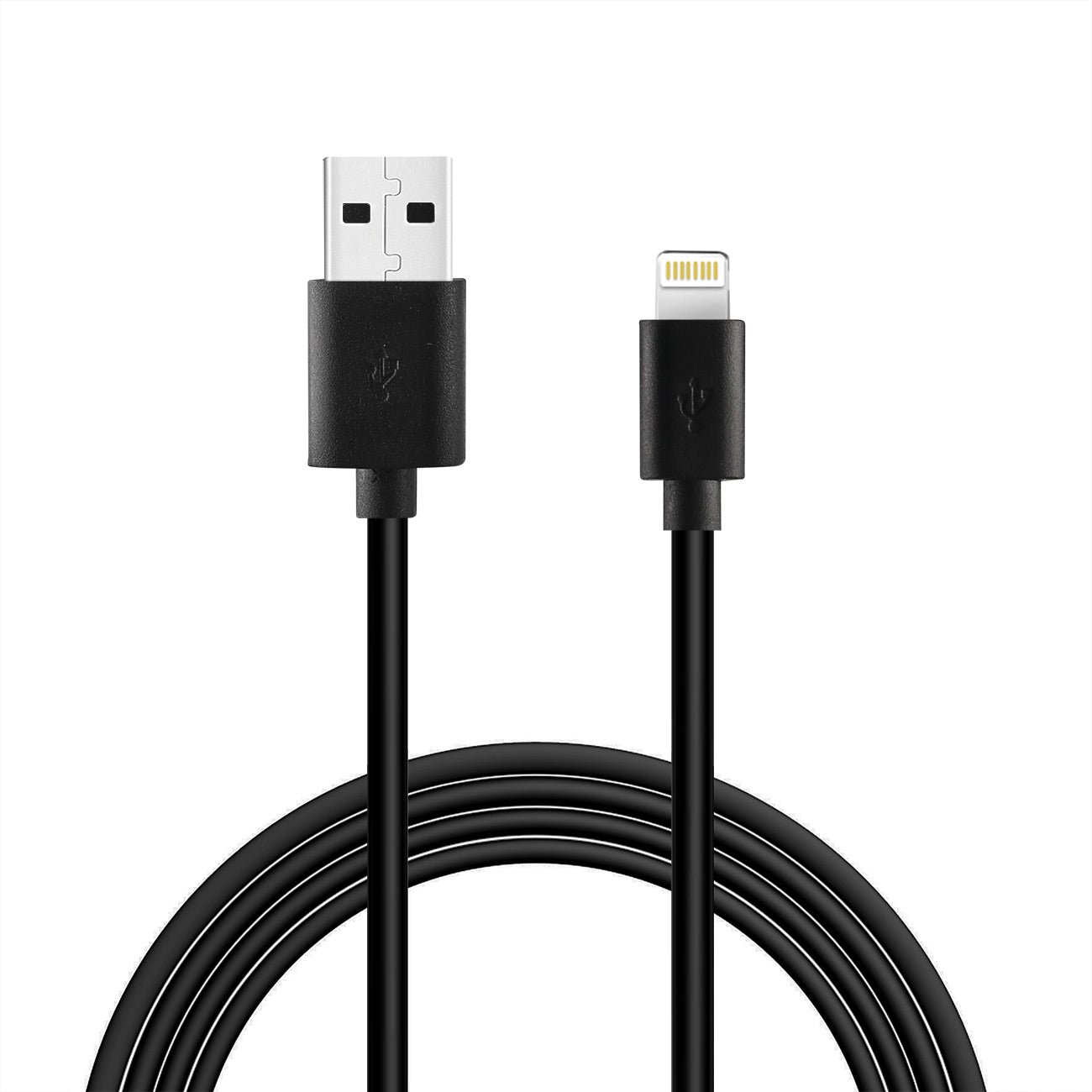 3.3FT PVC Material 8 PIN USB 2.0 Data Cable In Black And Simple Packaging-DC27A-8PBK - Heavy Duty & Reliable | CELL DEMAND Official