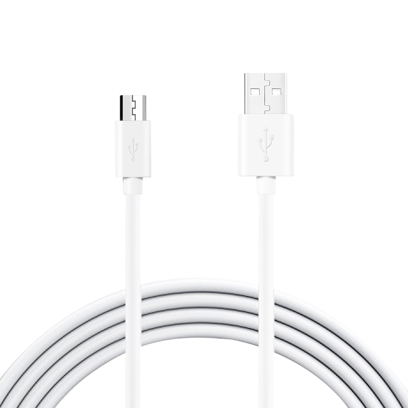 3.3FT PVC Material Micro USB 2.0 Data Cable In White And Simple Packaging-DC27A-MICROWH - Shockproof & Reliable | CELL DEMAND Official