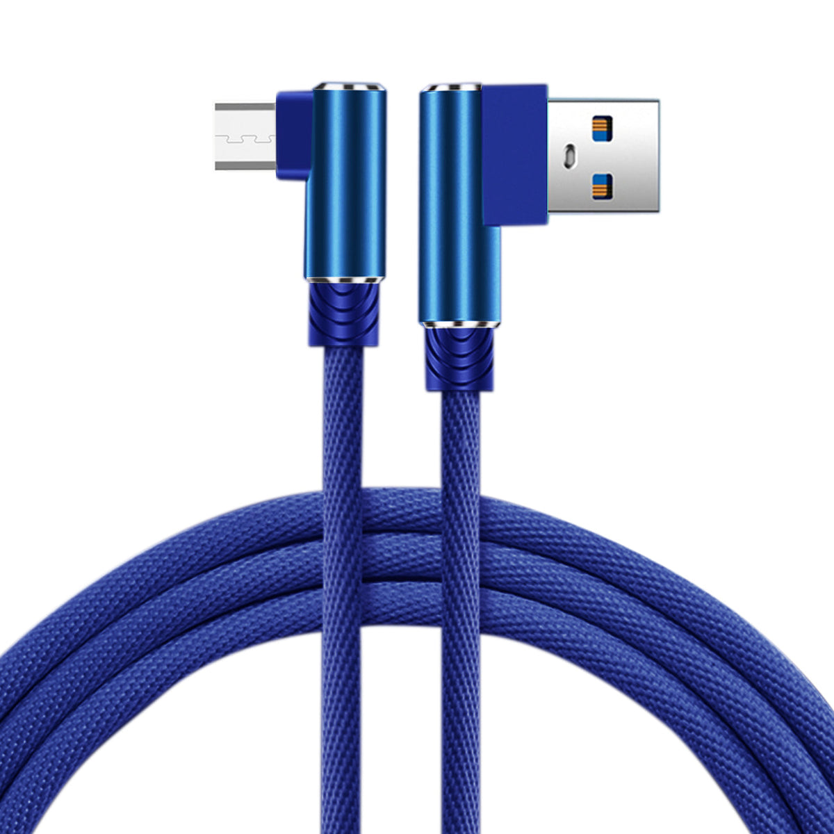 3.3FT Nylon Braided Material Micro USB 2.0 Data Cable In Blue - Ultra-Slim & Reliable | CELL DEMAND Official
