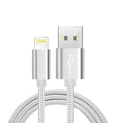 8-PIN Fast Charge/Sync Cable 6.5 ft In  Silver - Crystal Clear & Reliable | CELL DEMAND Official