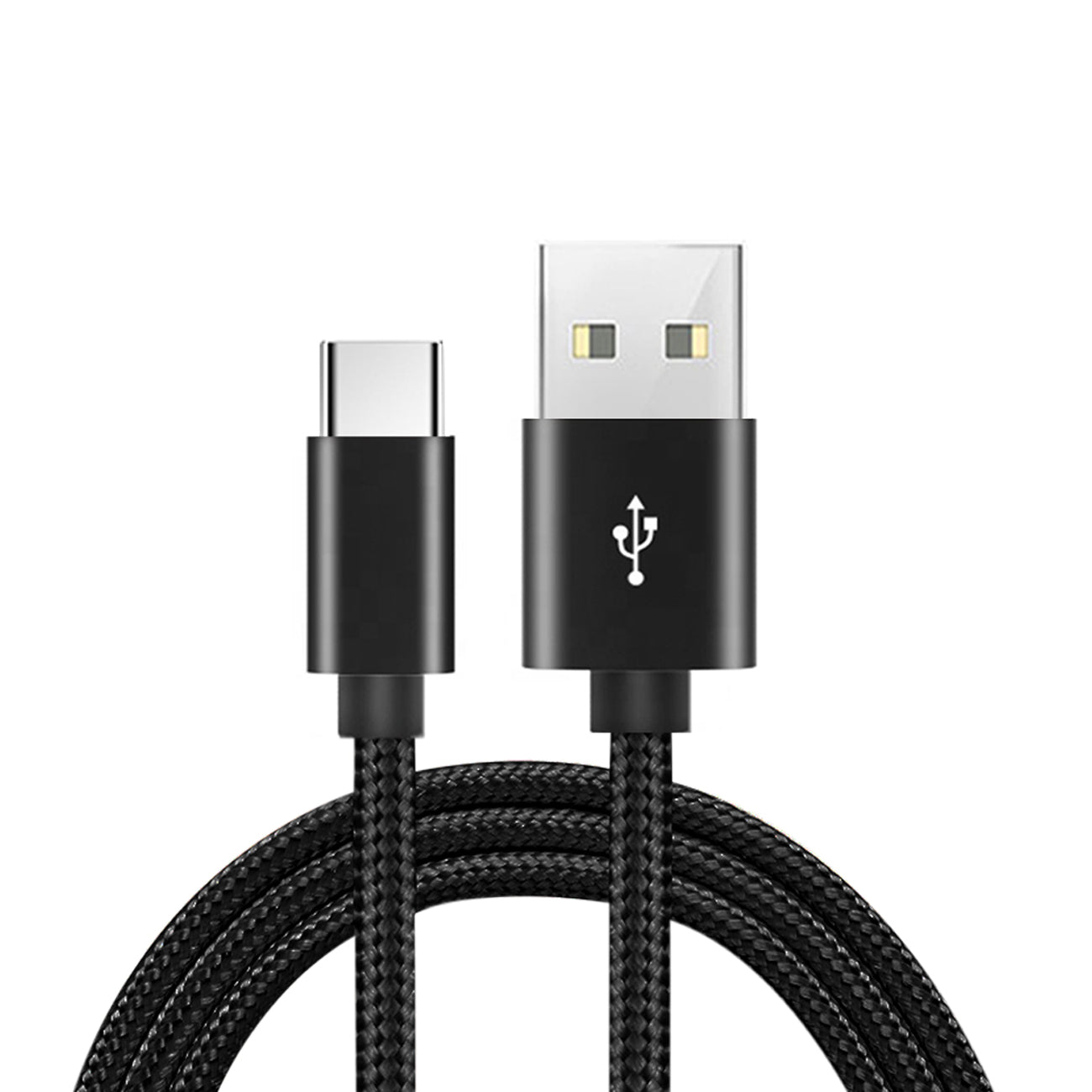 USB-C Fast Charge/Sync Cable 6.5 ft in Black - Heavy Duty & Reliable | CELL DEMAND Official