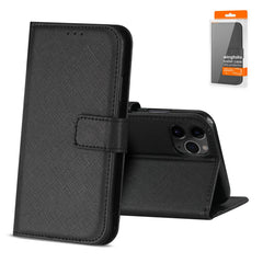 IPHONE 11 PRO Compatible APPLE IPHONE 11 PRO 3-In-1 Wallet Case In BLACK - Premium Protection by CELL DEMAND