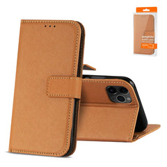 IPHONE 11 PRO Compatible APPLE IPHONE 11 PRO 3-In-1 Wallet Case In BROWN - Ultra-Slim Protection by CELL DEMAND