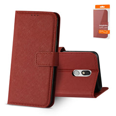 LG STYLO 5 3-In-1 Wallet Case In RED - Durable & Reliable | CELL DEMAND Official