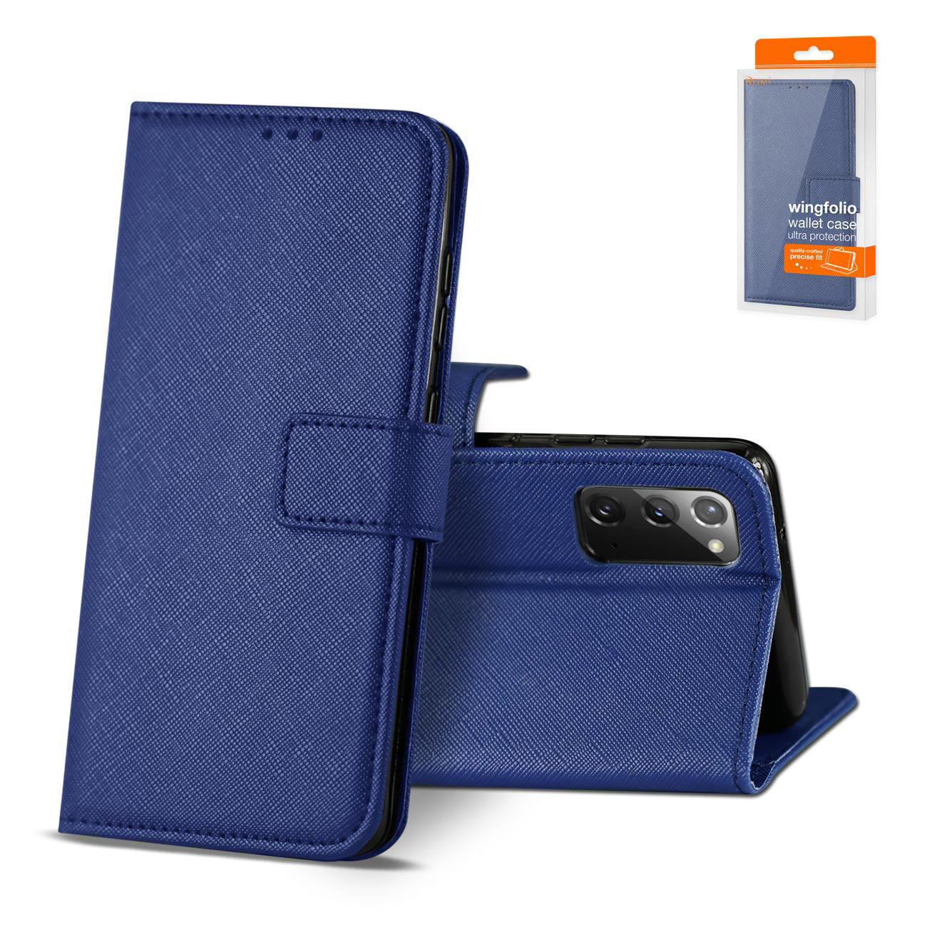 Slim Stand Case with Card Holder Slots SAMSUNG GALAXY NOTE 20 In Blue - Durable & Reliable | CELL DEMAND Official