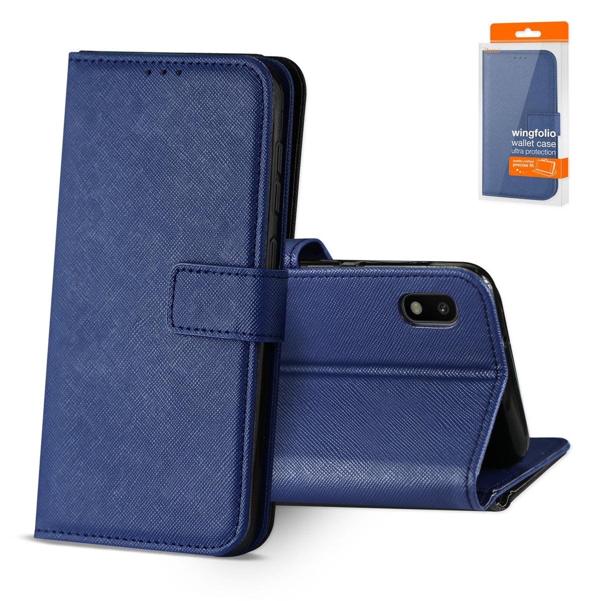 SAMSUNG GALAXY A10 3-In-1 Wallet Case In BLUE - Premium & Reliable | CELL DEMAND Official