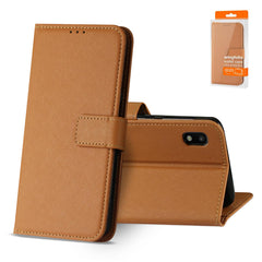 SAMSUNG GALAXY A10 3-In-1 Wallet Case In BROWN - Durable & Reliable | CELL DEMAND Official