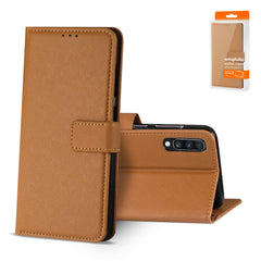 SAMSUNG GALAXY A70 3-In-1 Wallet Case In BROWN - Ultra-Slim & Reliable | CELL DEMAND Official