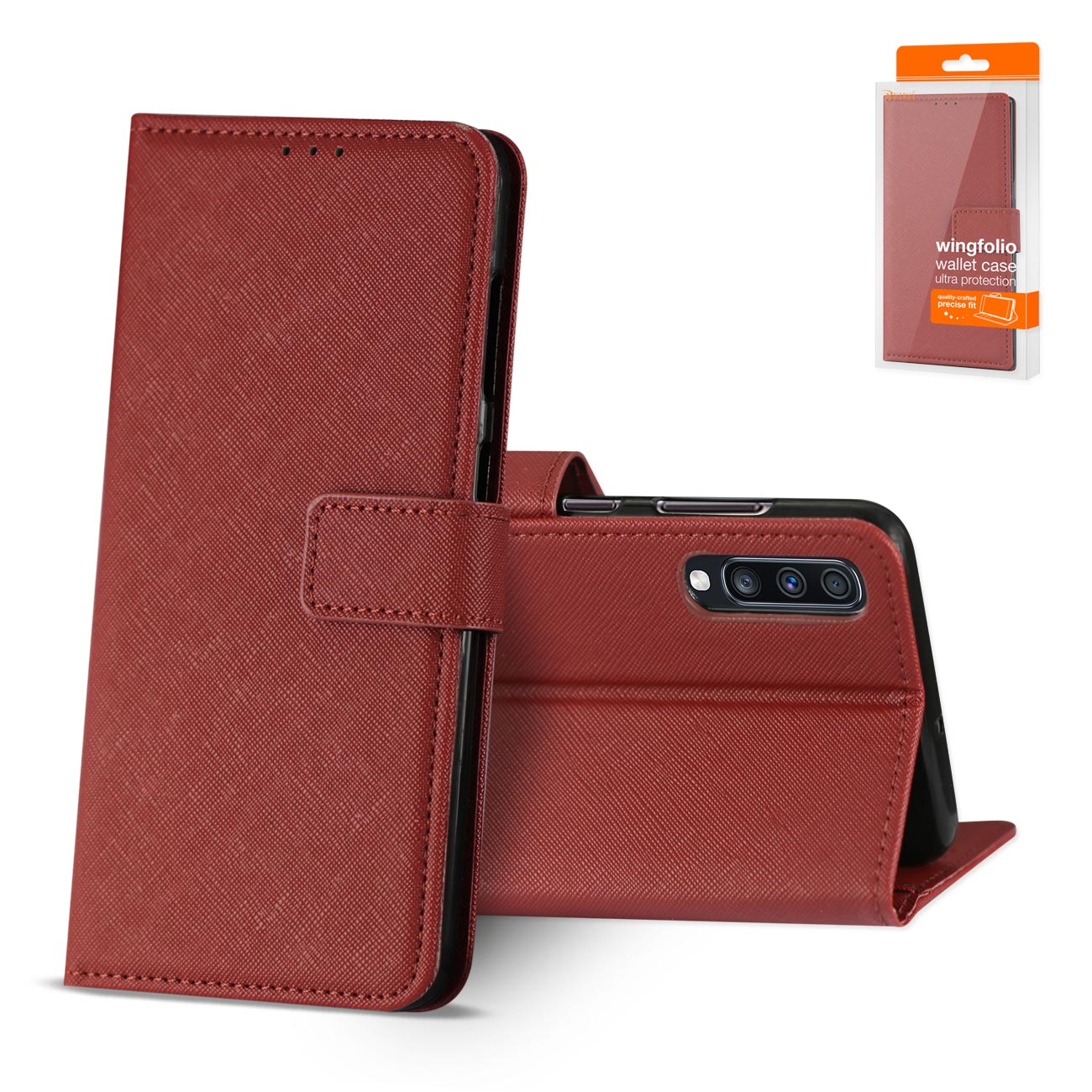 SAMSUNG GALAXY A70 3-In-1 Wallet Case In RED - Durable & Reliable | CELL DEMAND Official