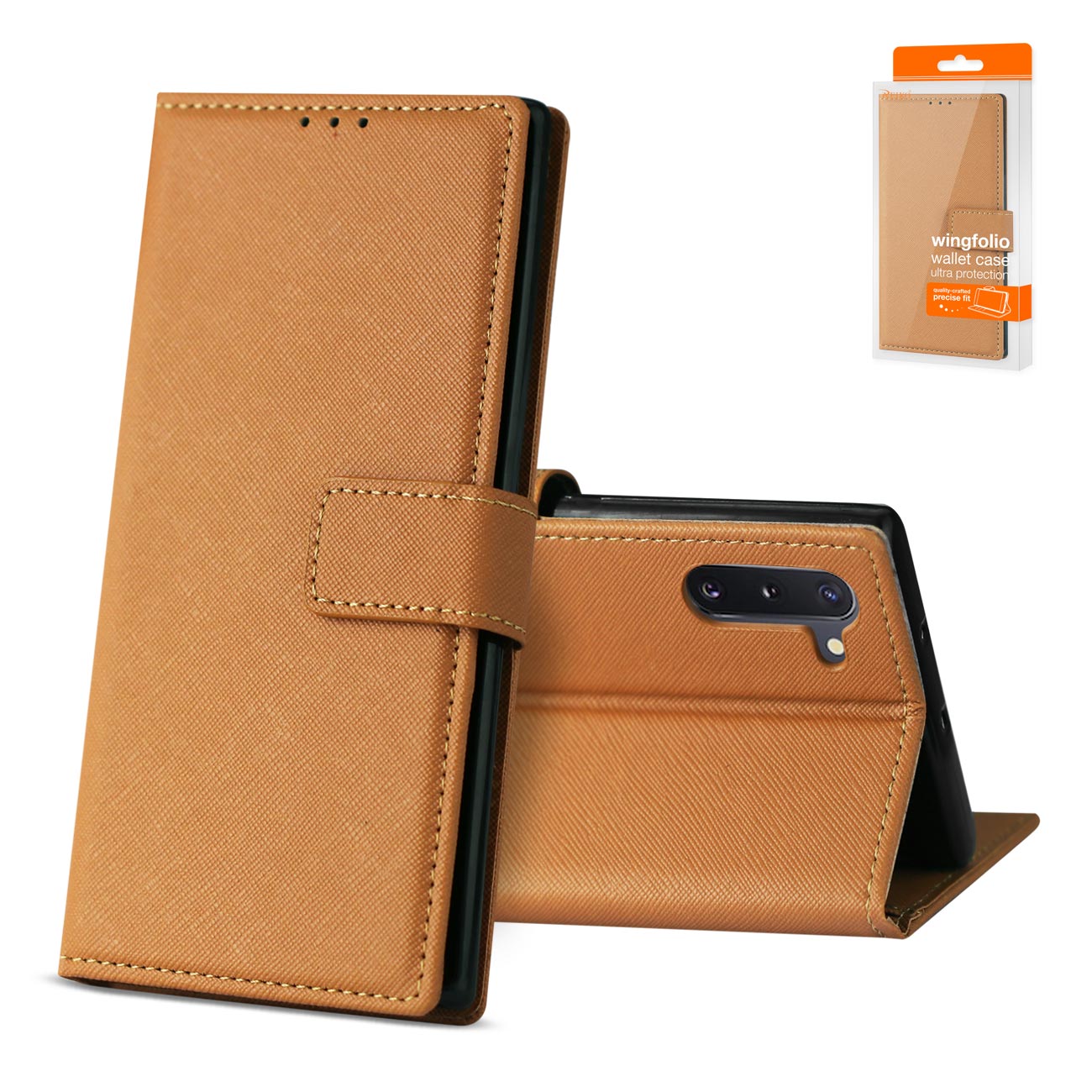 SAMSUNG GALAXY NOTE 10 3-In-1 Wallet Case In BROWN - Premium & Reliable | CELL DEMAND Official