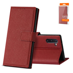 SAMSUNG GALAXY NOTE 10 3-In-1 Wallet Case In RED - Shockproof & Reliable | CELL DEMAND Official