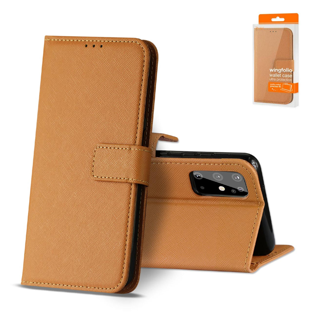 åÊSAMSUNG GALAXY S20 3-In-1 Wallet Case InåÊBrown - Heavy Duty & Reliable | CELL DEMAND Official