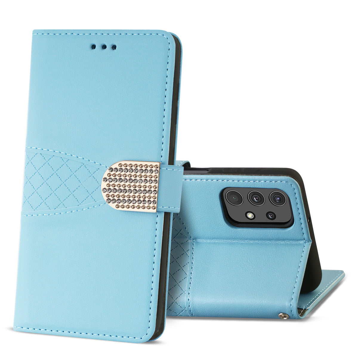 Samsung Galaxy A32 5G  3-In-1 Wallet Case In Blue - Heavy Duty & Reliable | CELL DEMAND Official