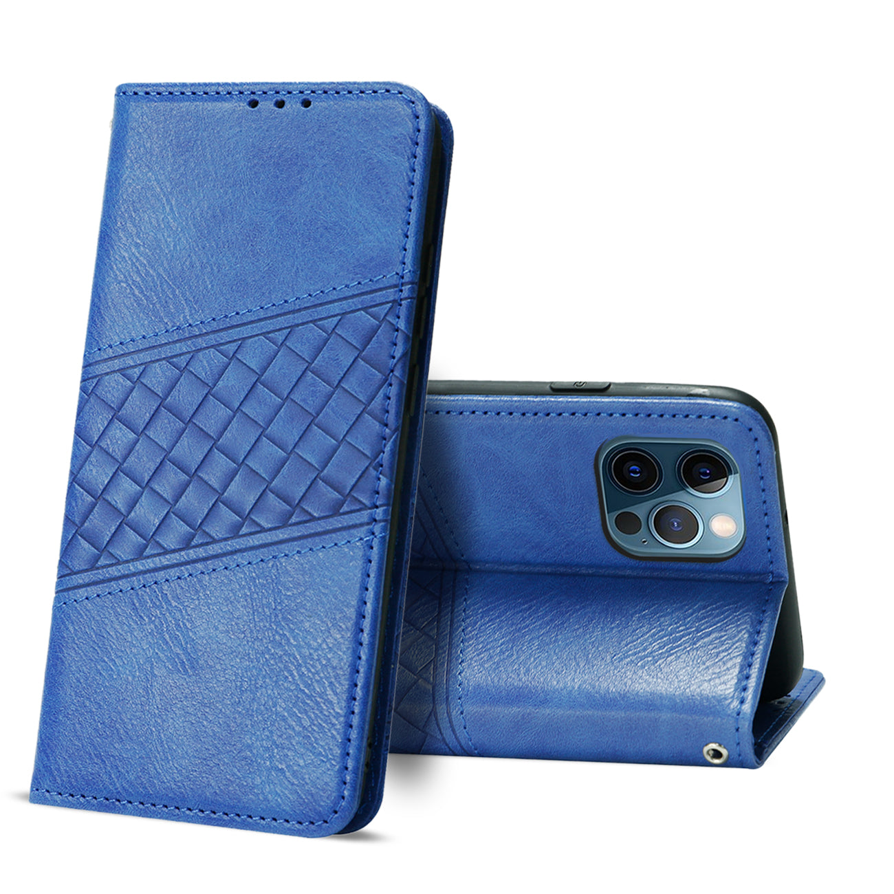 iPhone 12 Pro Compatible Apple iPhone 12 Pro Max 3-In-1 Wallet Case In Blue - Ultra-Slim Protection by CELL DEMAND