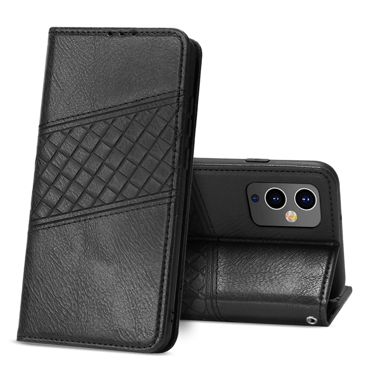 ONE PLUS 9 5G 3-In-1 Wallet Case In Black - Ultra-Slim & Reliable | CELL DEMAND Official