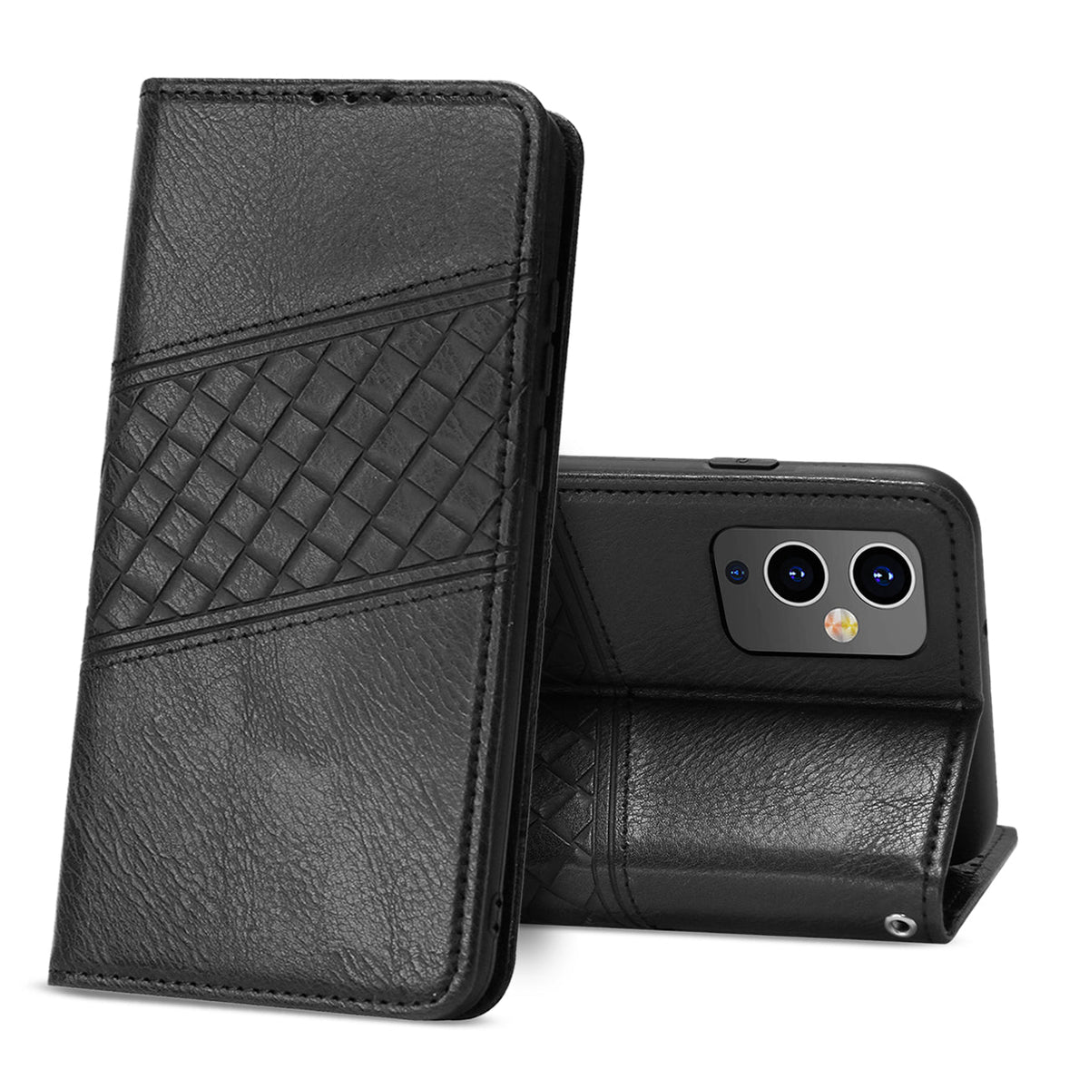 ONE PLUS 9 5G 3-In-1 Wallet Case In Black - Ultra-Slim & Reliable | CELL DEMAND Official