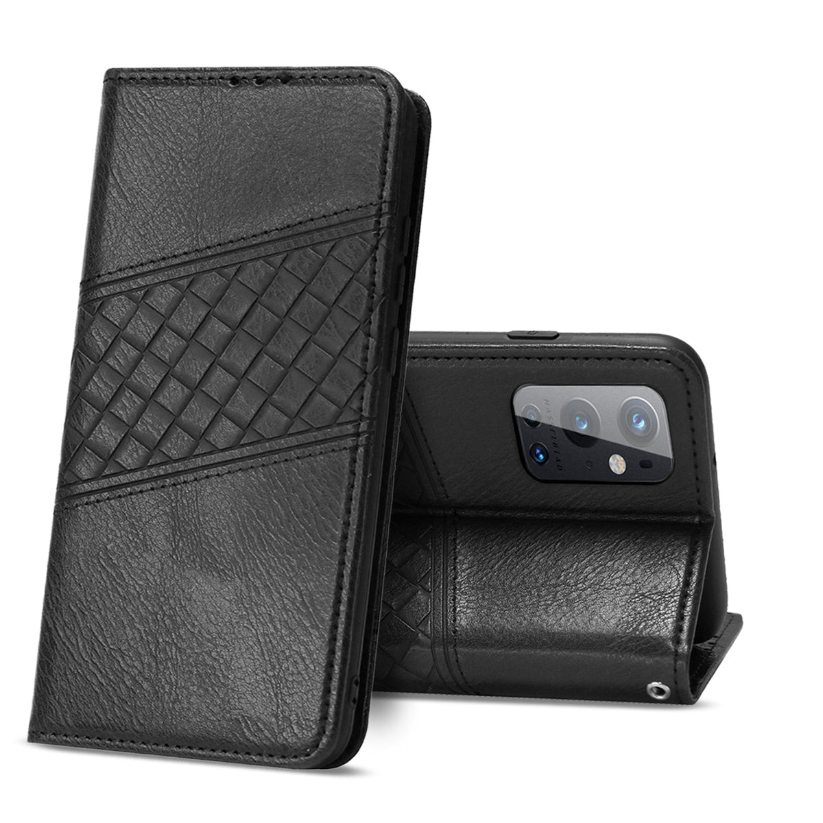 ONE PLUS 9 PRO 5G 3-In-1 Wallet Case In Black - Crystal Clear & Reliable | CELL DEMAND Official