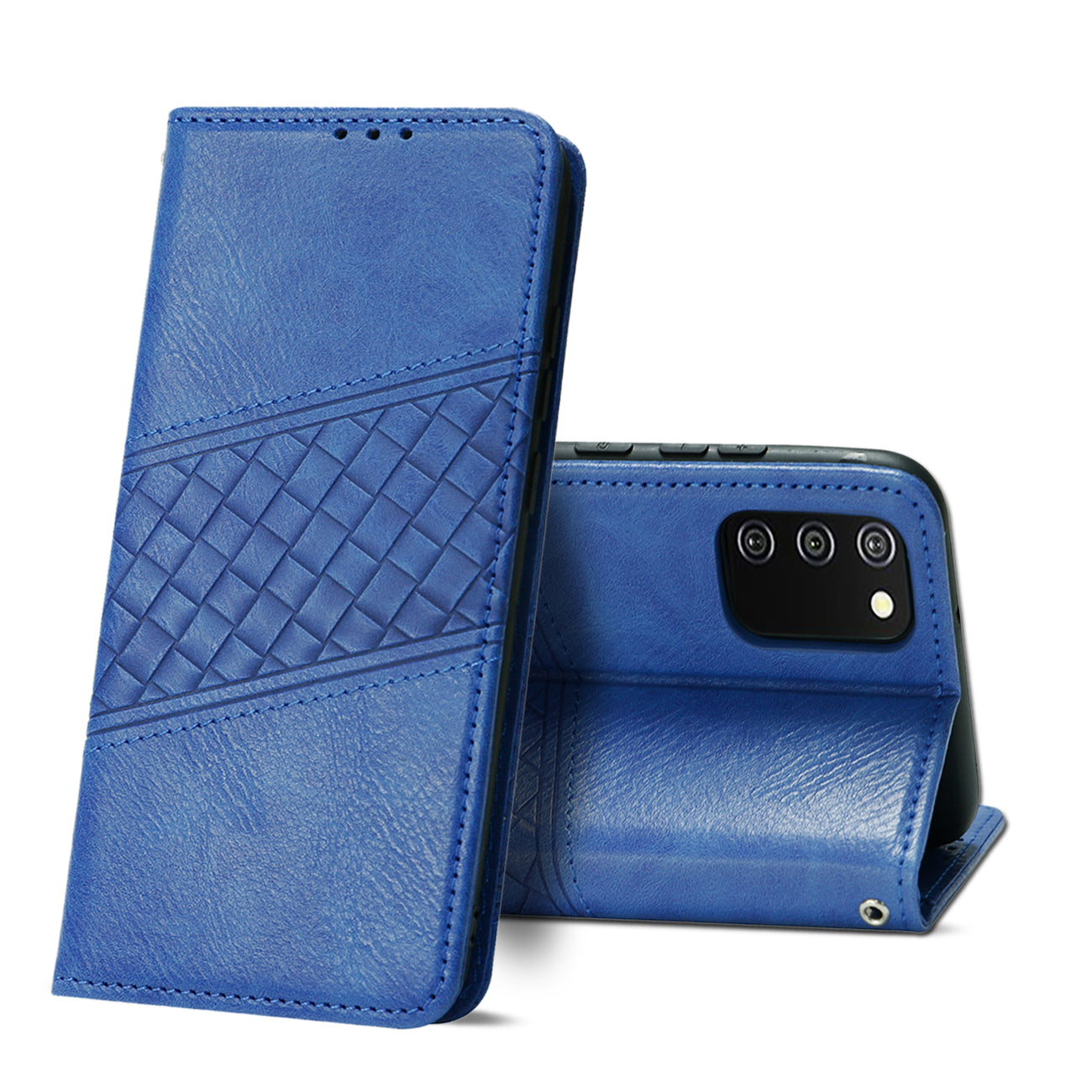 Samsung Galaxy A02S 3-In-1 Wallet Case In Blue - Ultra-Slim & Reliable | CELL DEMAND Official