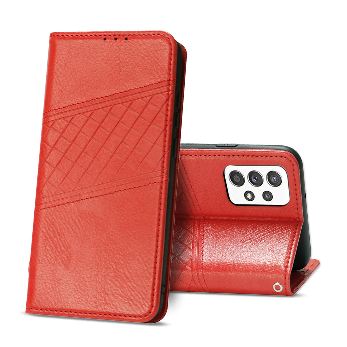 Samsung Galaxy A52/5G 3-In-1 Wallet Case In Red (FC30-SAMA52-5GRD) - Premium & Reliable | CELL DEMAND Official