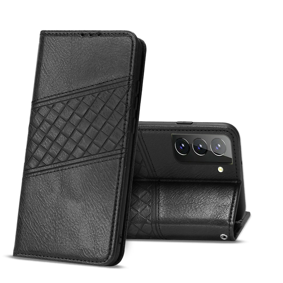 Samsung Galaxy S21 FE 3-In-1 Wallet Case In Black (FC30-SAMS21FEBK) - Shockproof & Reliable | CELL DEMAND Official