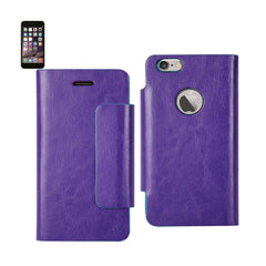 IPHONE 6 PLUS DUAL COLOR FLIP FOLIO WALLET CASE IN BLUE PURPLE (FC31-IPH6PLSBLPP) - Ultra-Slim & Reliable | CELL DEMAND Official