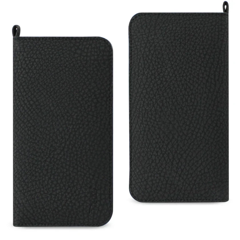UNIVERSAL WALLET PHONE CASE WITH SIDE POCKETS AND MAGNETIC FLAP FOR SAMSUNG NOTE 5 (6.180X3.15X0.45 INCHES) IN BLACK (FC33-623205BK) - Durable & Reliable | CELL DEMAND Official