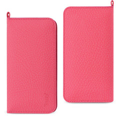 IPHONE 6  Compatible UNIVERSAL WALLET PHONE CASE WITH SIDE POCKETS AND MAGNETIC FLAP FOR IPHONE 6 /6S (5.59X2.79X0.42 INCHES) IN HOT PINK (FC33-562804HK) - Durable Protection by CELL DEMAND