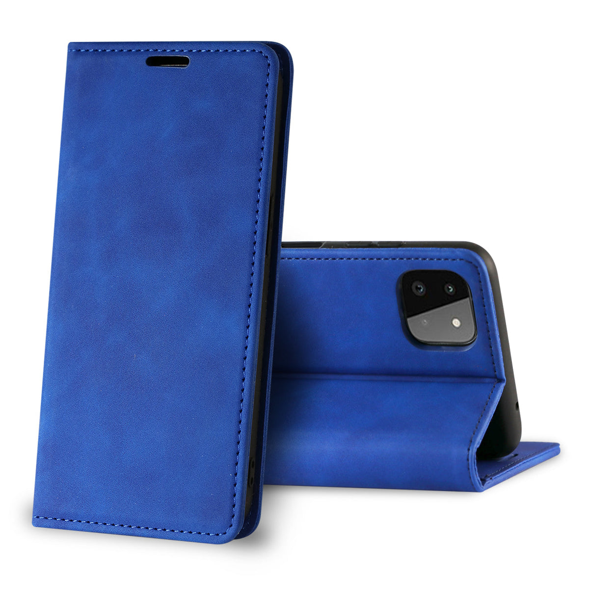 Magnetic wallet  Leather phone case For Samsung Galaxy A22 5G (Blue) (FC34-SAMA22-5GBL) - Premium & Reliable | CELL DEMAND Official