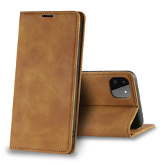Magnetic wallet  Leather phone case For Samsung Galaxy A22 5G (Brown) (FC34-SAMA22-5GBR) - Durable & Reliable | CELL DEMAND Official