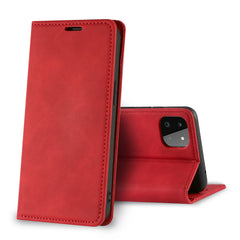 IPHONE6 Compatible Magnetic wallet  Leather phone case For Samsung Galaxy A22 5G (Red) (FC35-IPHONE6BK) - Shockproof Protection by CELL DEMAND