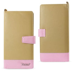 IPHONE 6/ 6S TWO TONE SUPER WALLET CASE WITH MULTIPLE CARD SLOTS IN PINK GOLD (FC35-IPHONE6PKGD) - Ultra-Slim & Reliable | CELL DEMAND Official