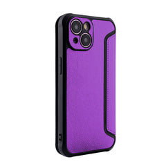 iPhone 15  Compatible Magnetic wallet Leather phone case For Apple iPhone 15 In Purple (FC36-IPH15PP) - Crystal Clear Protection by CELL DEMAND