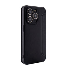 iPhone 15 PRO Compatible Magnetic wallet Leather phone case For Apple iPhone 15 PRO In Black (FC36-IPH15PROBK) - Crystal Clear Protection by CELL DEMAND