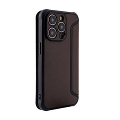 iPhone 15 PRO Compatible Magnetic wallet Leather phone case For Apple iPhone 15 PRO In Brown (FC36-IPH15PROBR) - Crystal Clear Protection by CELL DEMAND
